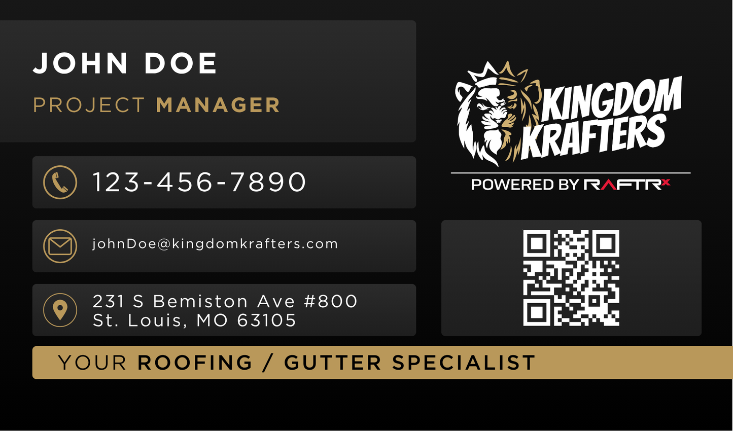 Kingdom Krafters Business Cards - FREE