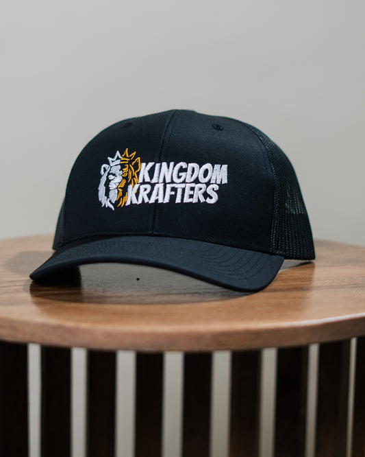 Kingdom Krafters Trucker Hat Black